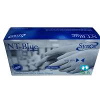 ถุงมือ Nitrilite สีฟ้าแบบไม่มีแป้ง  0